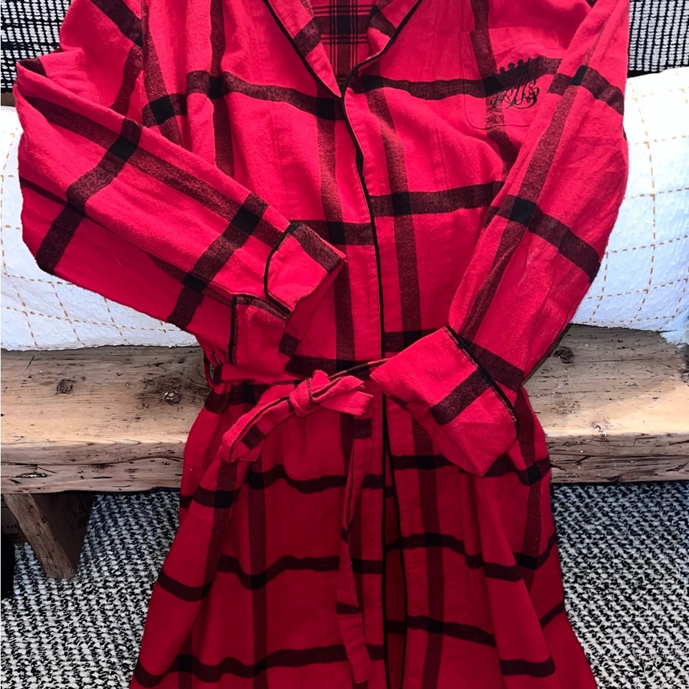 Victoria's Secret Red Plaid Robe